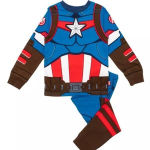 Disney Store Marvel Captain America Pjs Size 6/8 pajamas